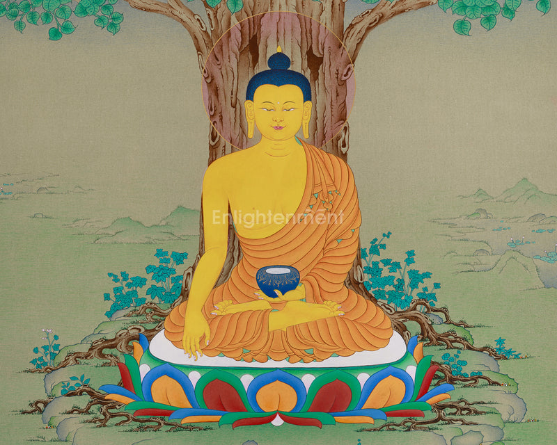 Exclusive Enlightened Buddha Meditation Thangka | Elegance and Enlightenment