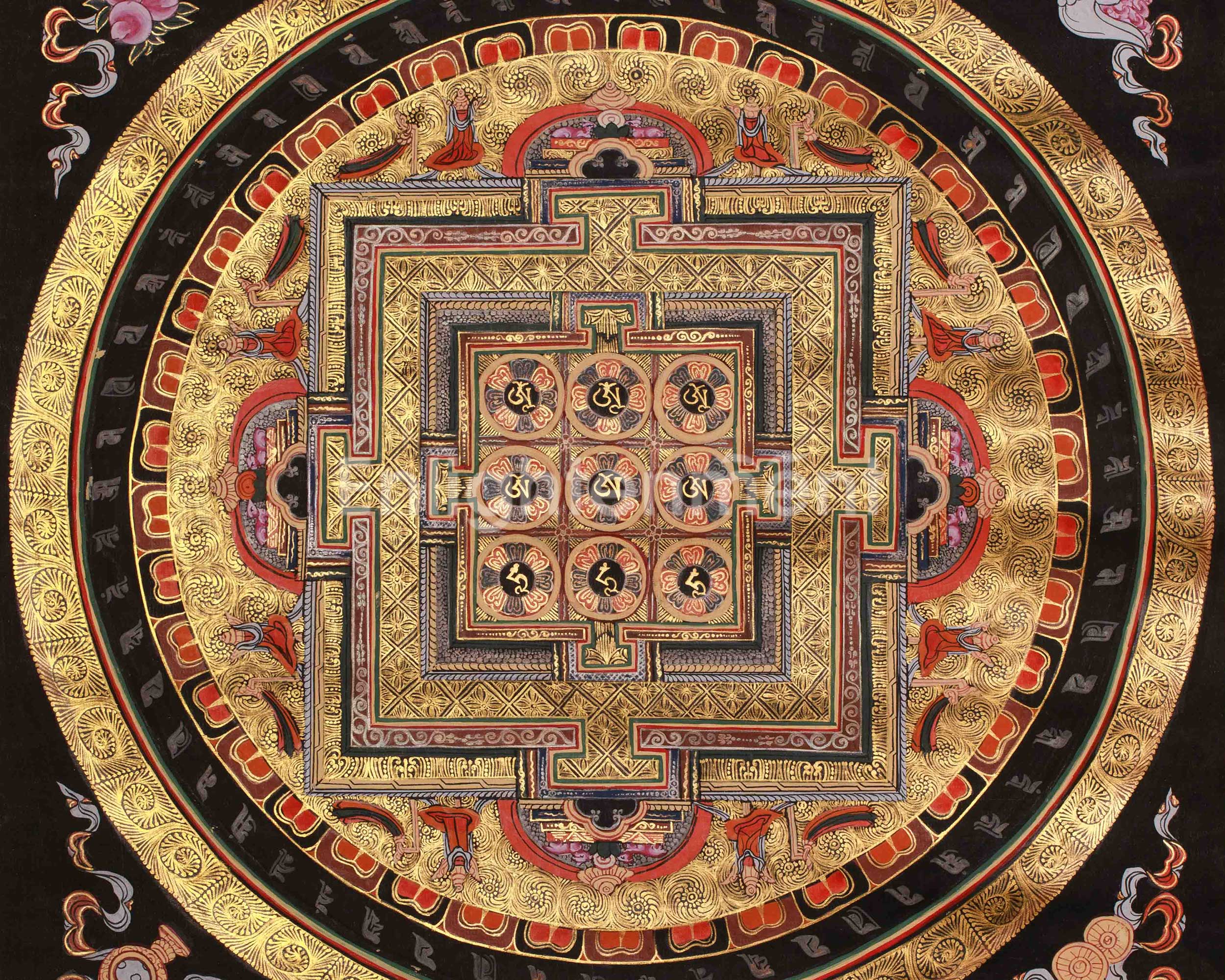 Mandala Artwork | Traditional Himalayan Thangka | Representing the Enlightened Universe