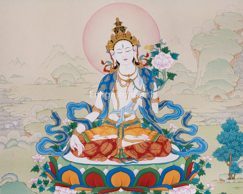 White Tara Thangka | The Healing Bodhisattva