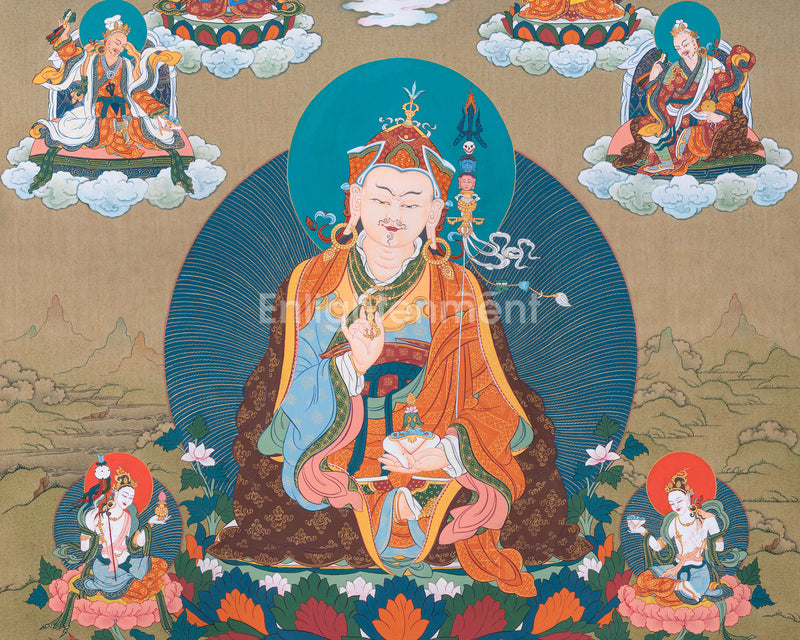 Guru Sangye Thangka | Guru Rinpoche's Eight Manifestation