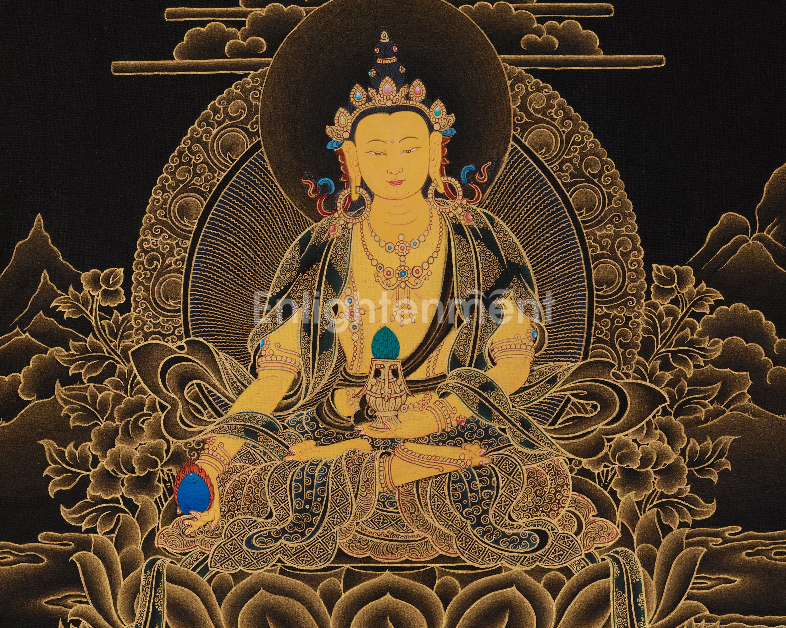 Kshitigarbha Bodhisattva of Compassion Thangka | Himalayan Art