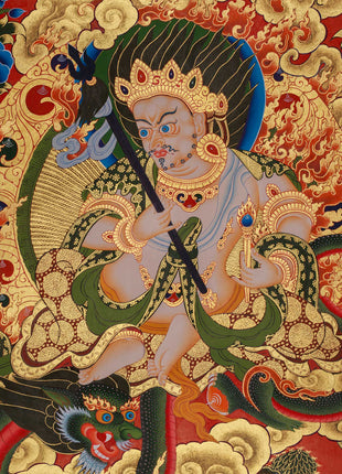 Guardian of Prosperity, White Dzambhala | Wealth Deity of Generosity and Protection