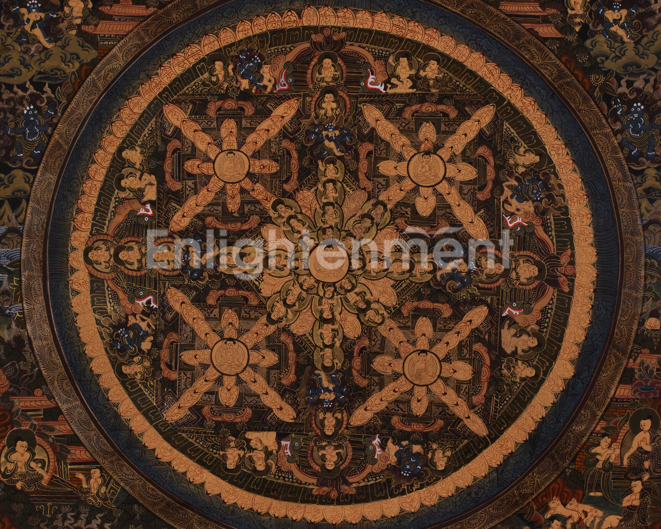 Divine Art of Buddha Mandala | Meditation Altar | Symbolizing Enlightenment and Compassion