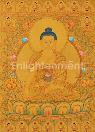 108 Buddha Thangka | Exclusive Gold Artwork | Spiritual Masterpiece