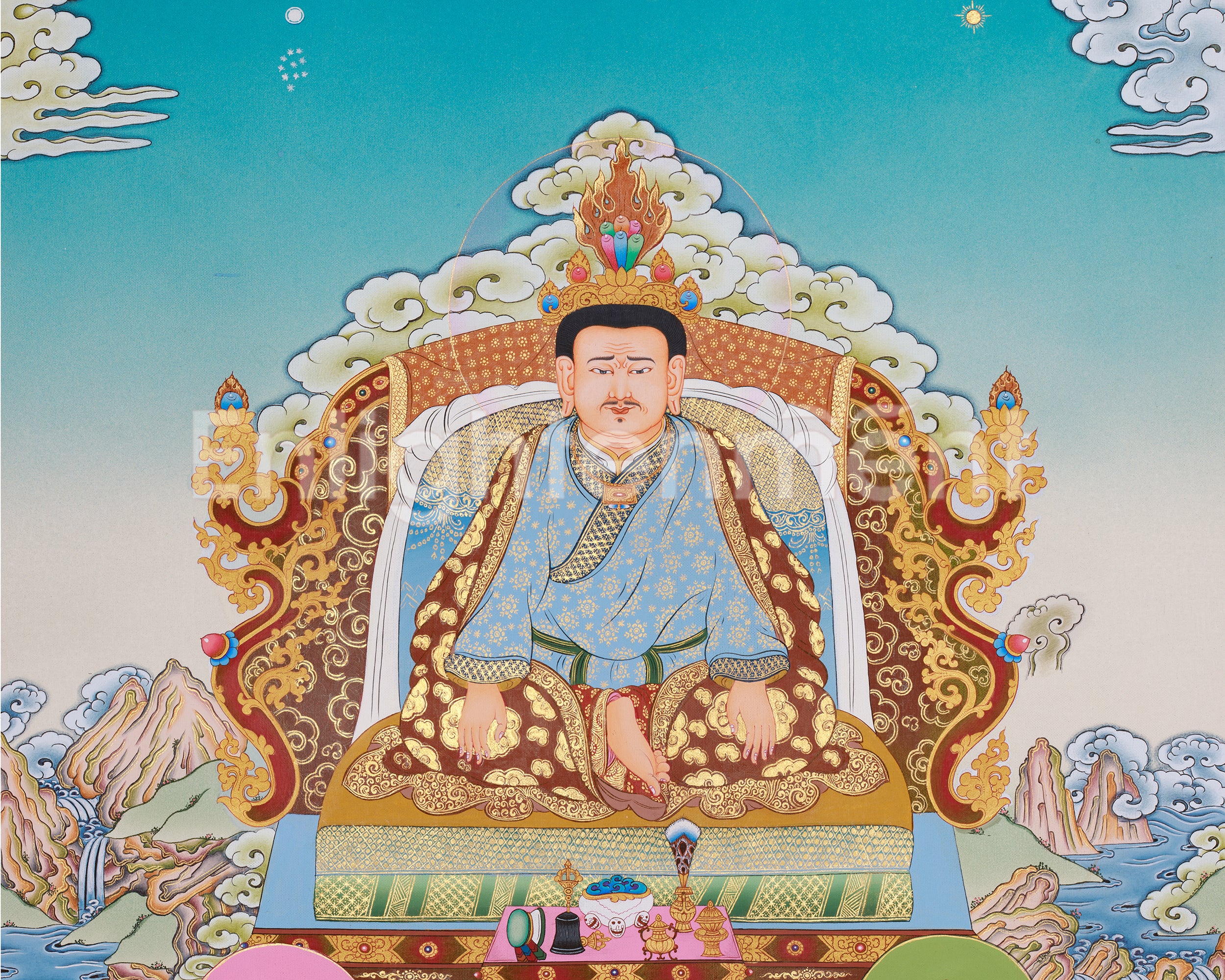 Marpa Lotsawa Thangka | Kagyu Lineage Master | Represent Wisdom and Transmission