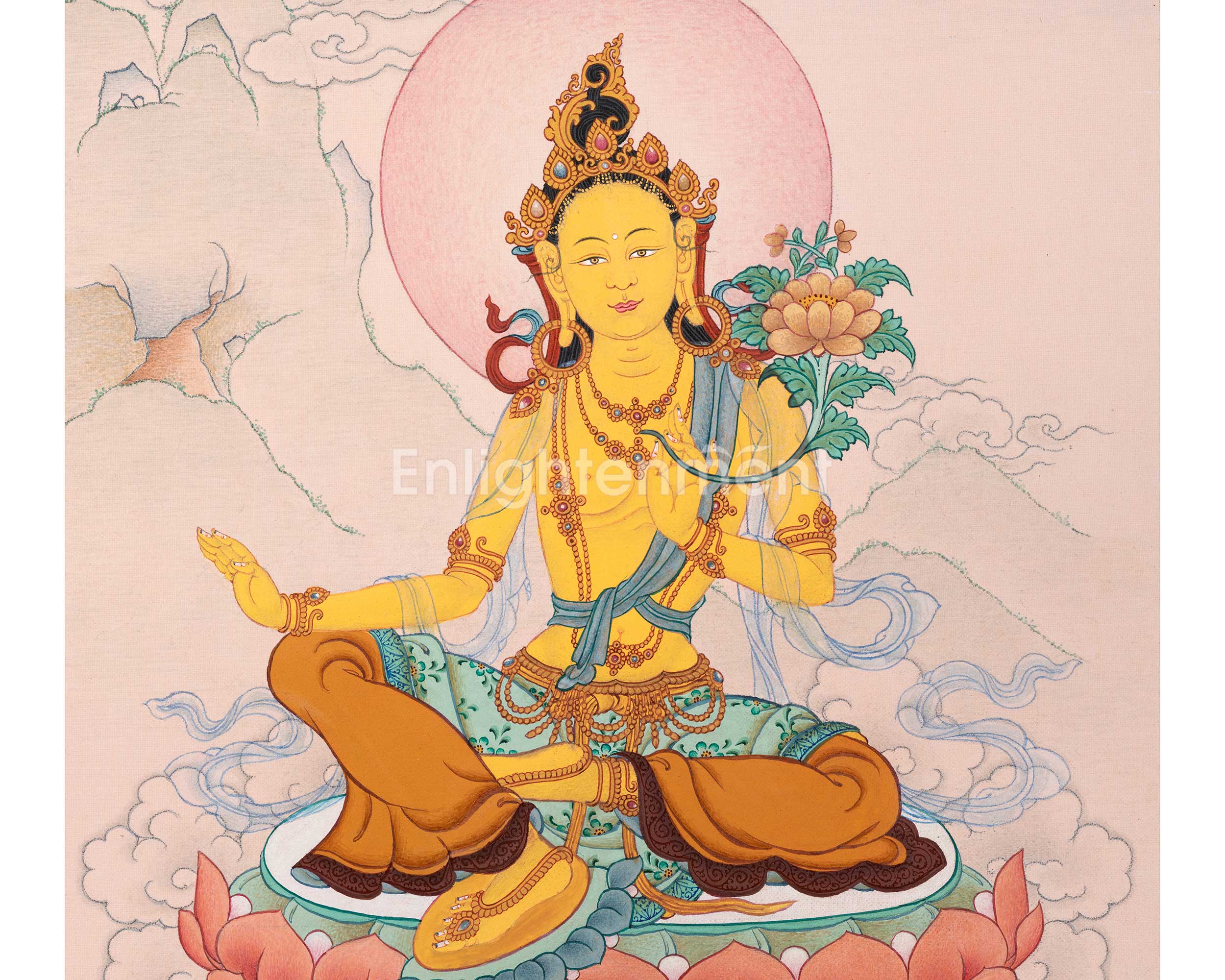 Humsvara Nadini Tara  | 21 Tara of Surya Gupta Thangka