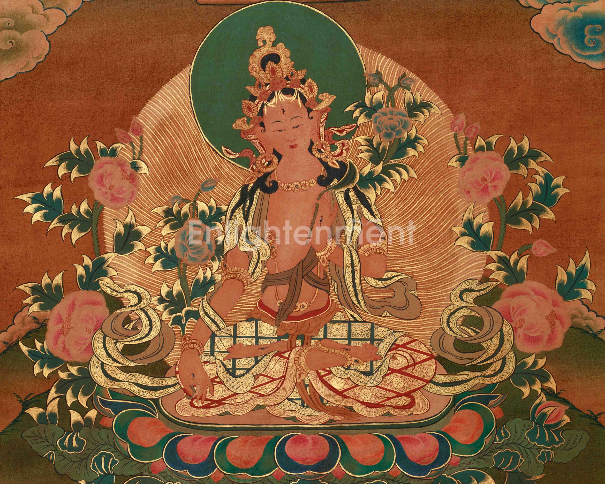 Himalayan White Tara Art | Seven-Eyed Goddess of Compassion and Long Life