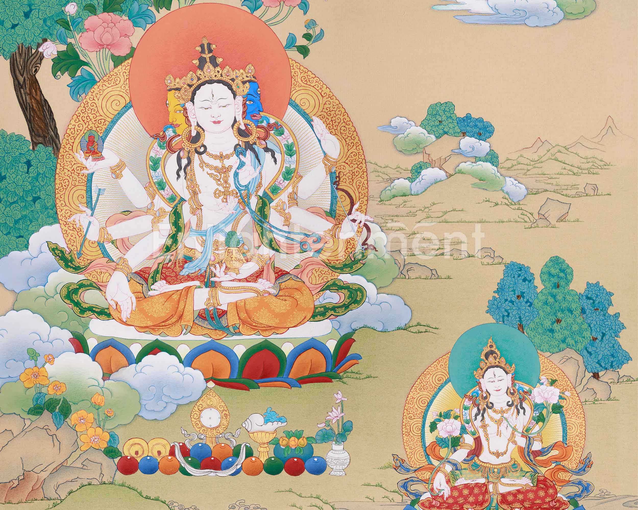 Namgyalma, White Tara, and Amitayus Buddha | A Sacred Trio of Healing, Compassion, and Longevity