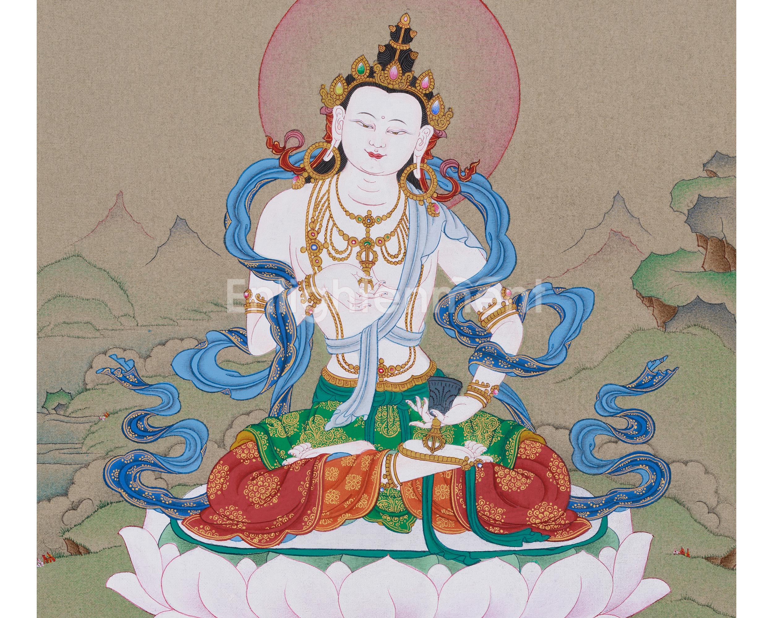 Original Hand-Painted Dorje Sempa Artwork | Enlightened Deity