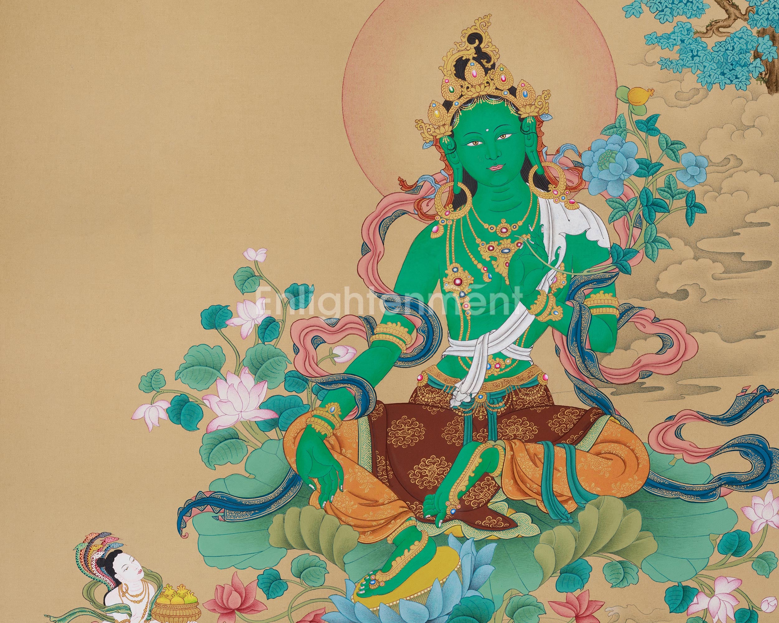 Mother Green Tara Artwork | The Divine Goddess of Mercy and Swift Protection