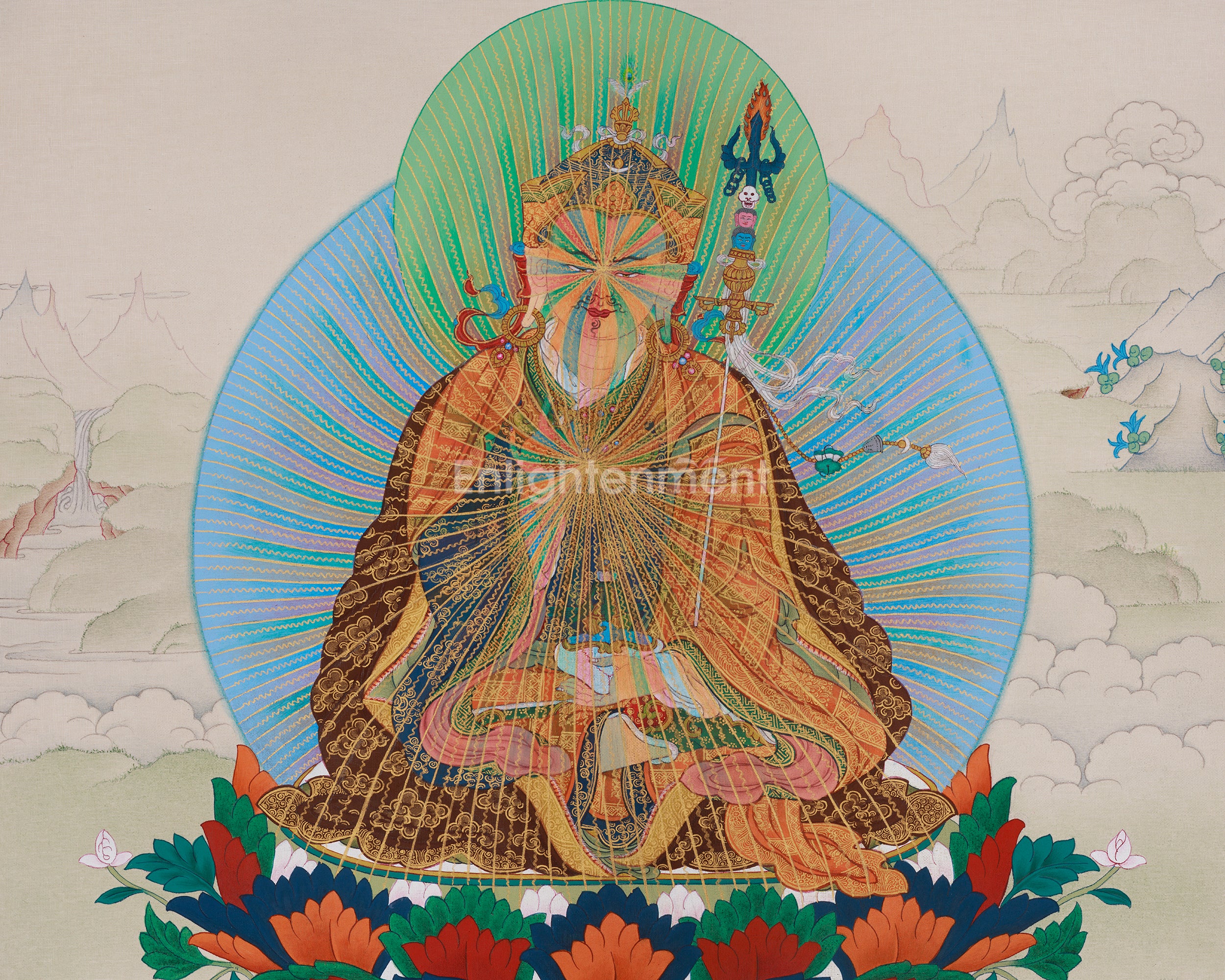 Buddhist Guru Rinpoche Art | Second Buddha | Lotus-Born Precious Master