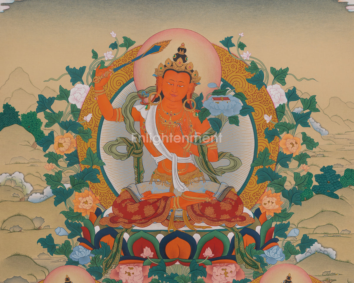 Buddhist Manjushri Art | Transcendent Wisdom | Gentle Glory