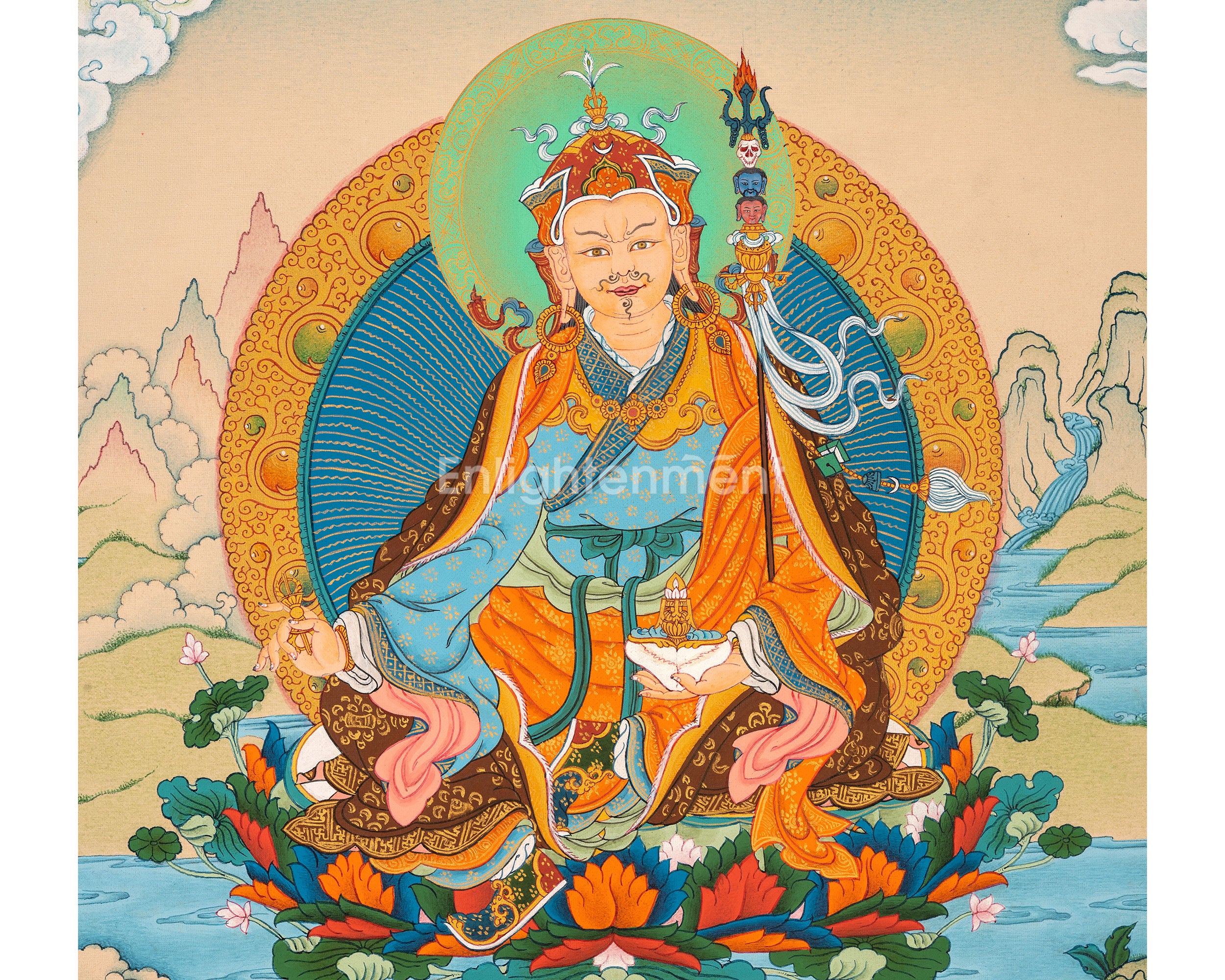 Small Guru Rinpoche Thangka