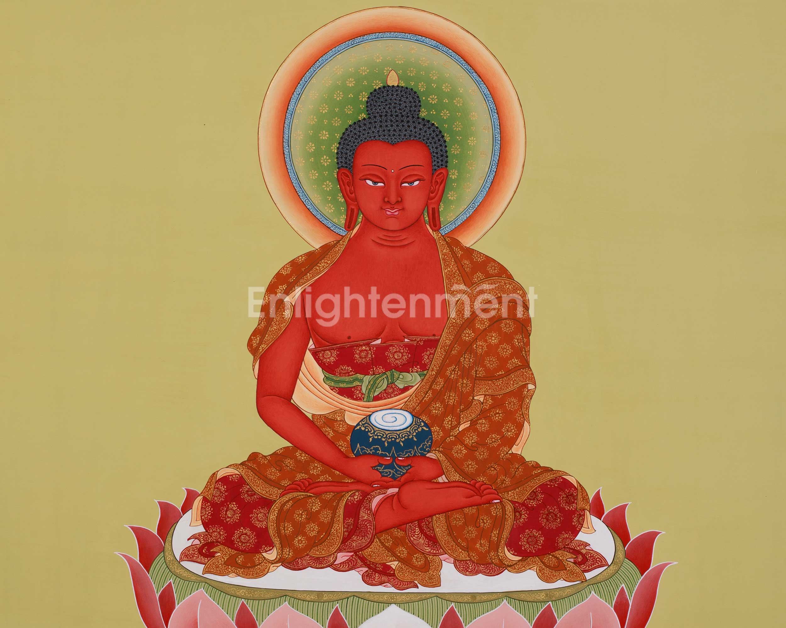 Thangka Of Amitabha Buddha | Infinite Light and Wisdom