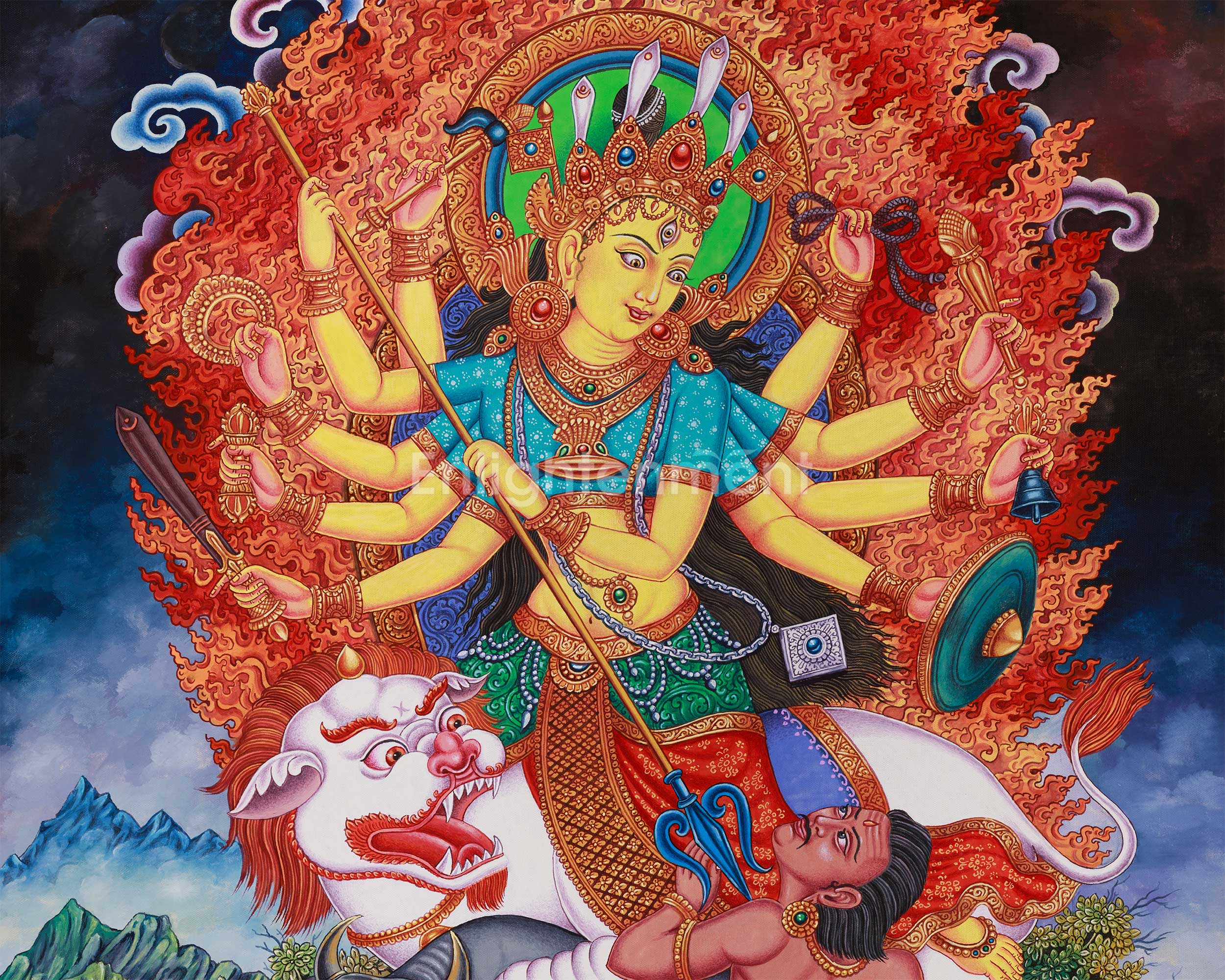Devi Durga | Fierce Tantric Goddess Art