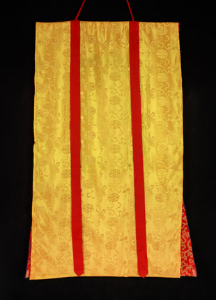 Manjushri: The Knowledge Deity Thangka With Brocade