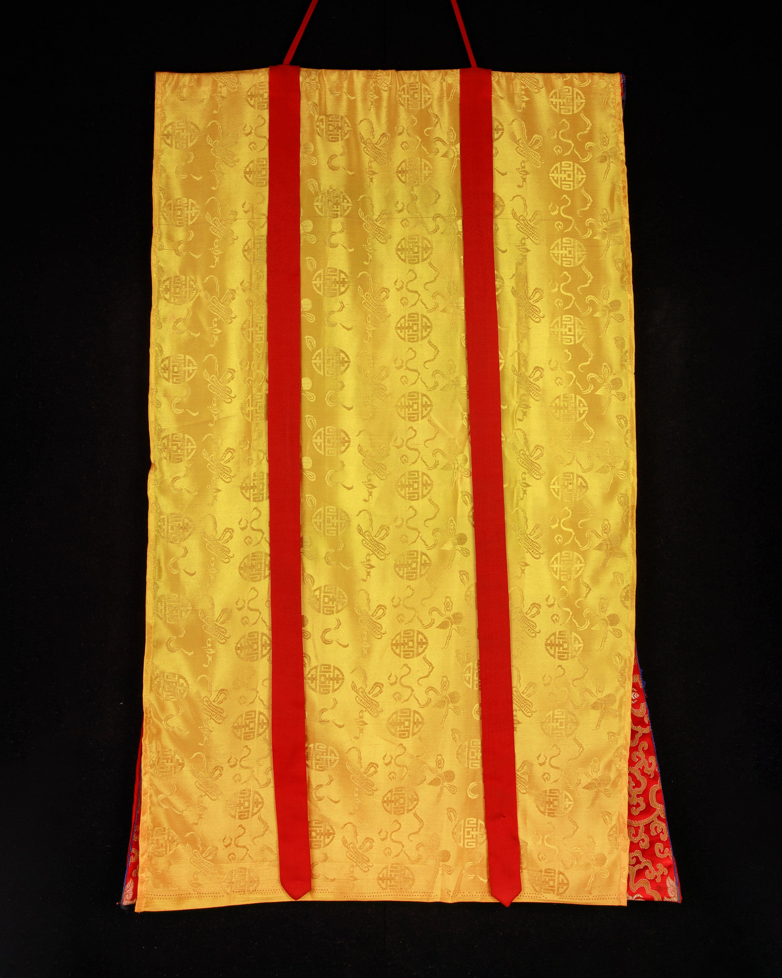 Manjushri: The Knowledge Deity Thangka With Brocade