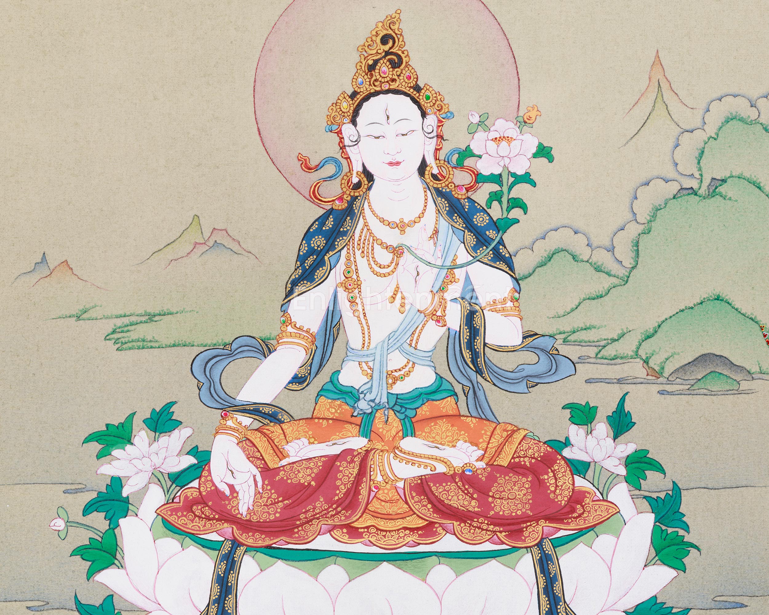 Sacred Longevity Blessing White Tara | Buddhist Goddess of Healing