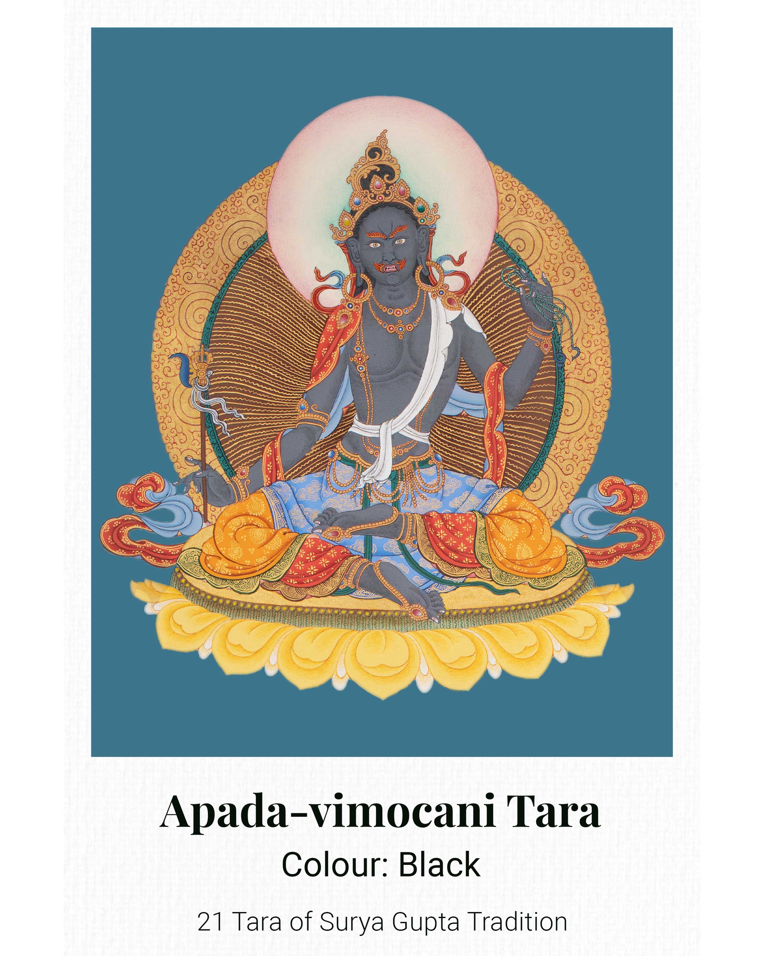21 Tara Canvas Print | Spiritual Artwork of the 21 Transformative Forms of Goddess Tara