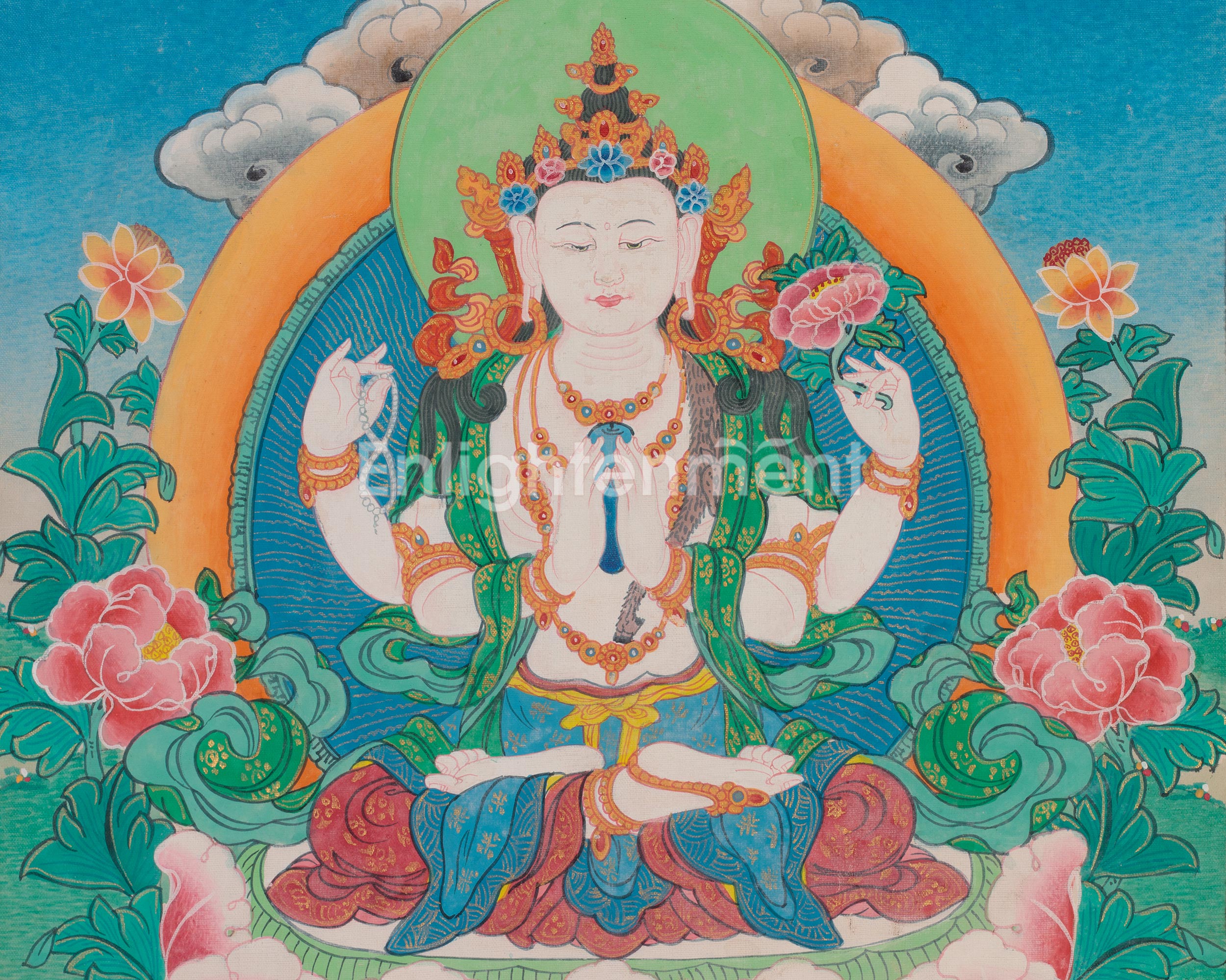 Chenrezig Bodhisattva of Great Compassion | 4 Armed Avalokiteshvara