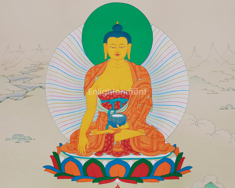 The Majestic Embodiment of Enlightenment | Shakyamuni Buddha Artwork