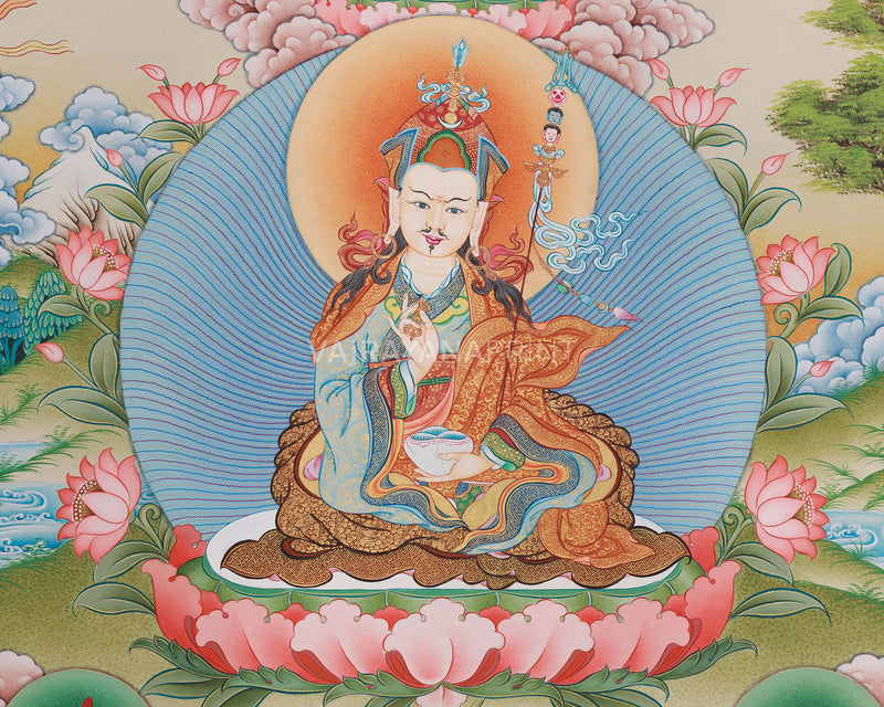 Guru Rinpoche, Padmasambhava Canvas Print | Lotus-Born Master | Buddhist Masters