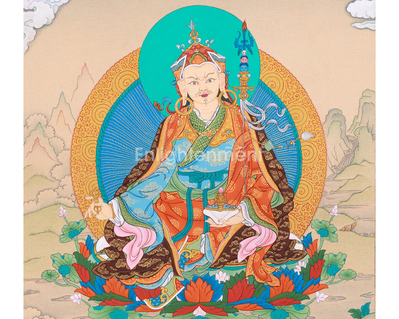 Guru Rinpoche Gold Thangka