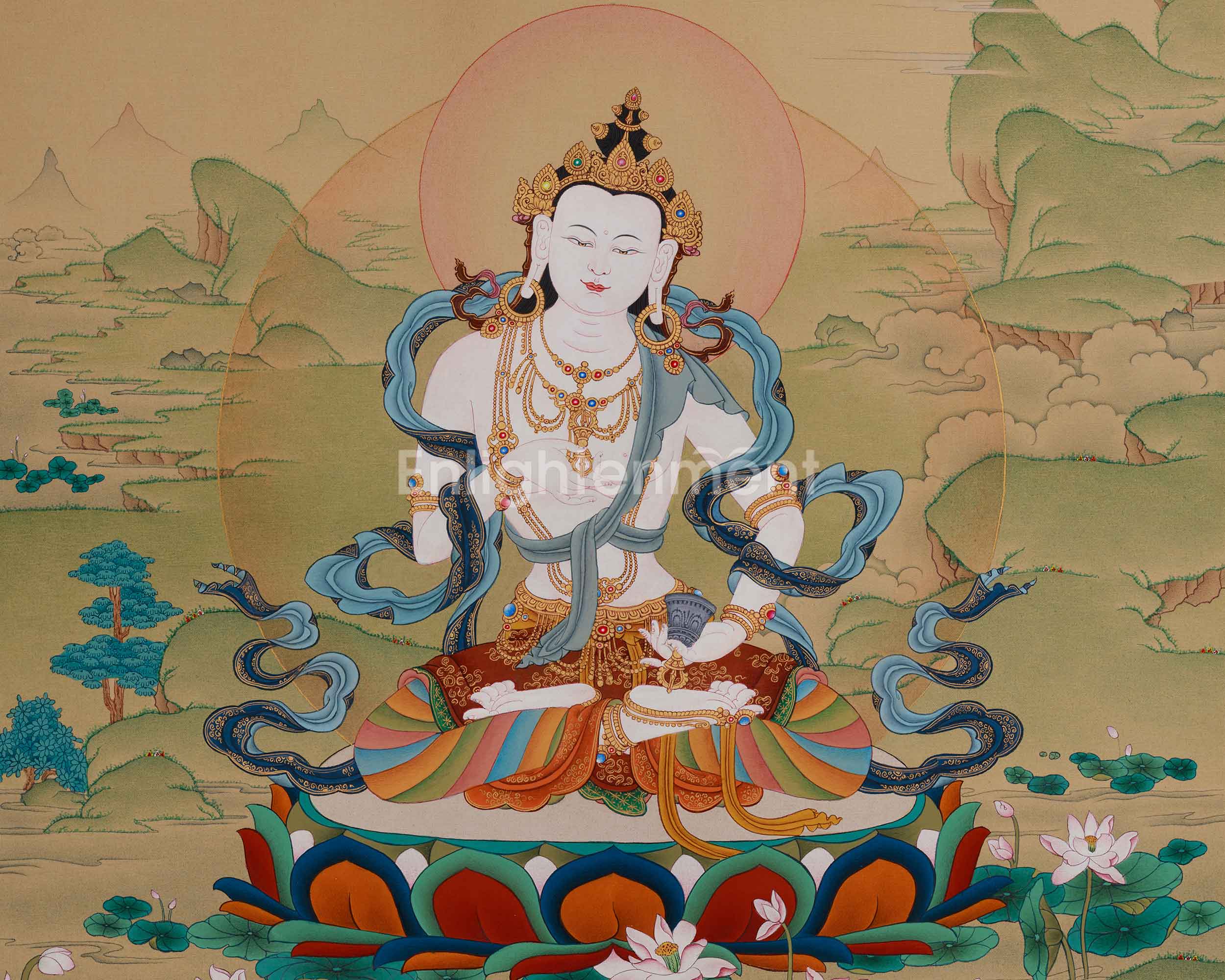 Purification Icon Vajrasattva Thangka | Dorje Sempa Artwork
