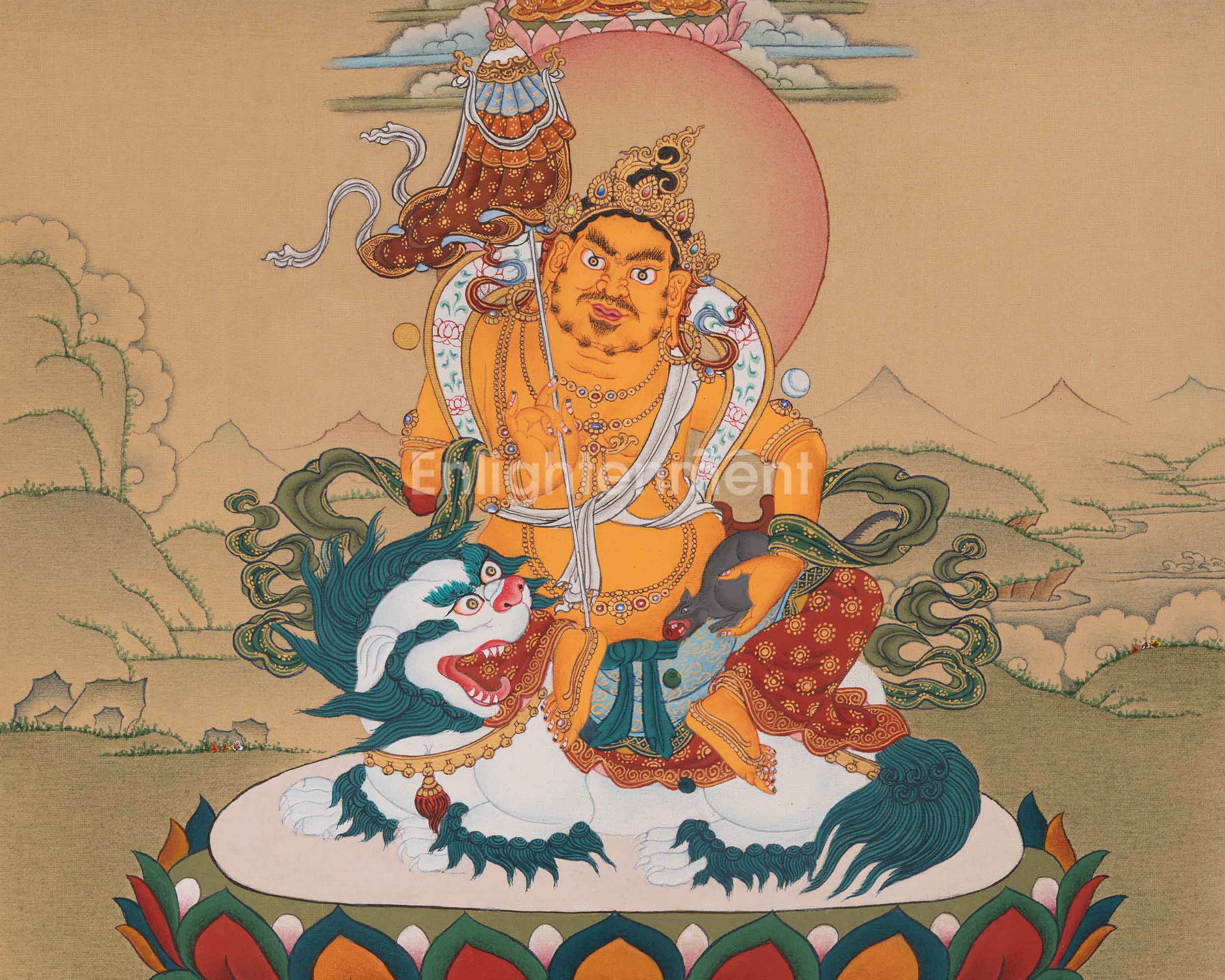 Namtoshe Spiritual Art | Tibetan Buddhist Wealth Protector Thangka