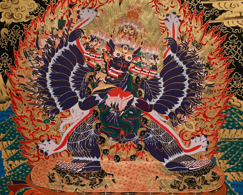 Destroyer of Death, Yamantaka in Golden Splendor | Majestic Vanquisher