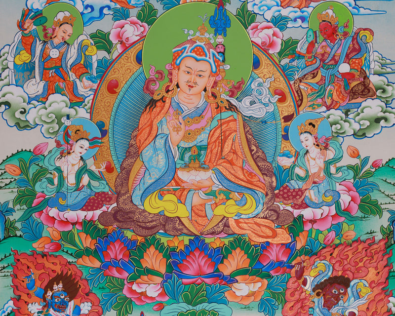 Guru Manifestations Thangka | Eight Forms of Padmasambhava