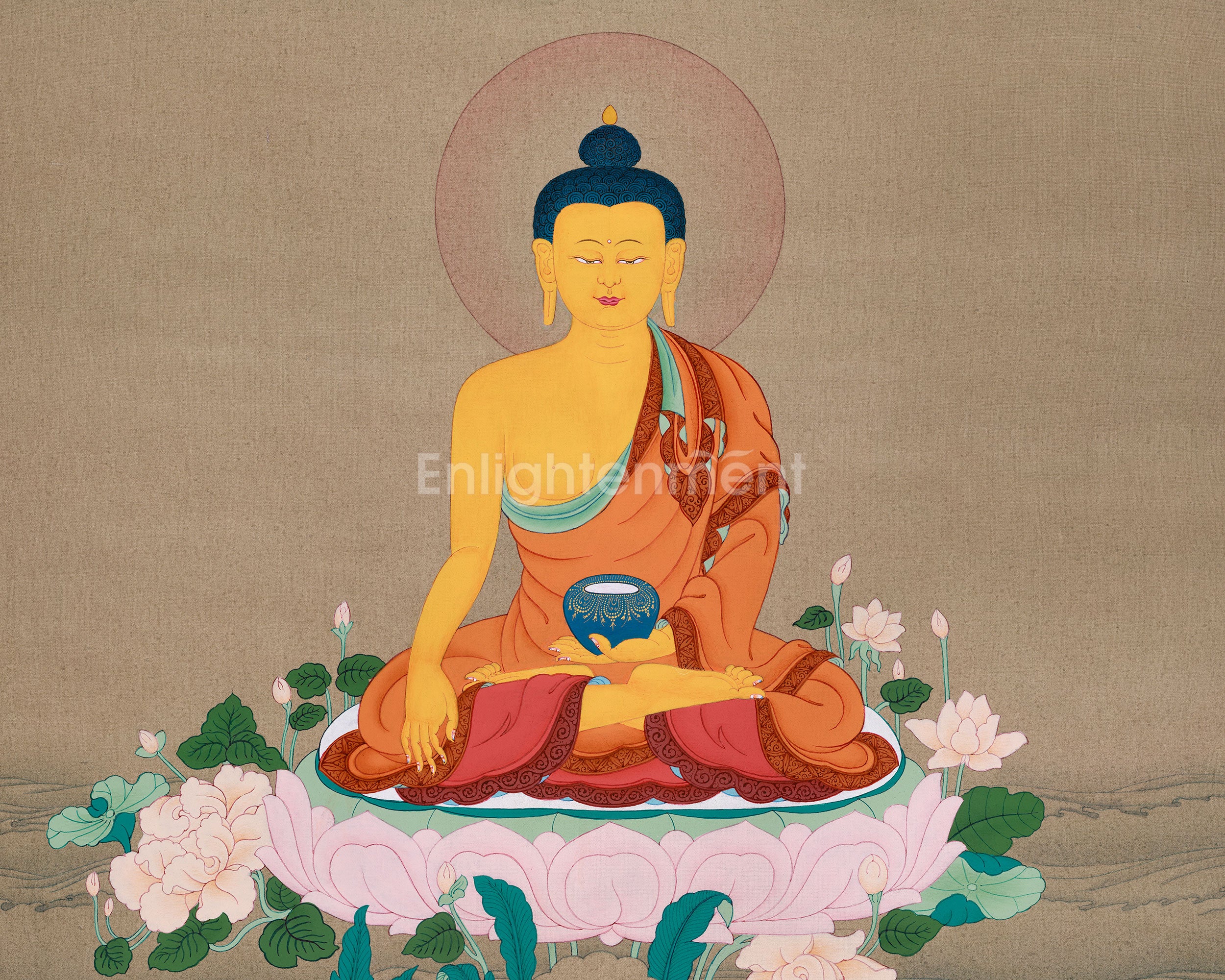 Dhyani Buddha Thangka | The Enlightened One
