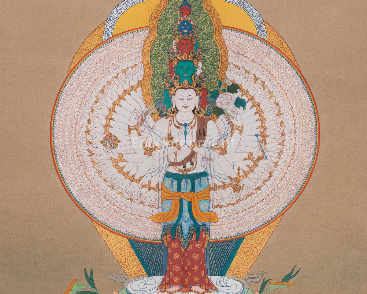 Tibetan 1000 Armed Chenrezig | Bodhisattva of Compassion