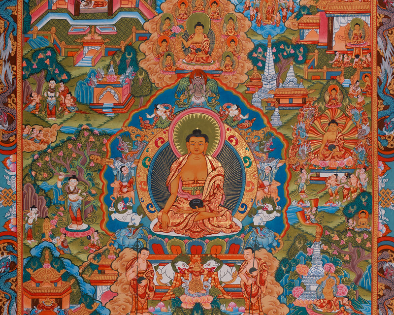 Life Story of Buddha Thangka | Journey to Enlightenment