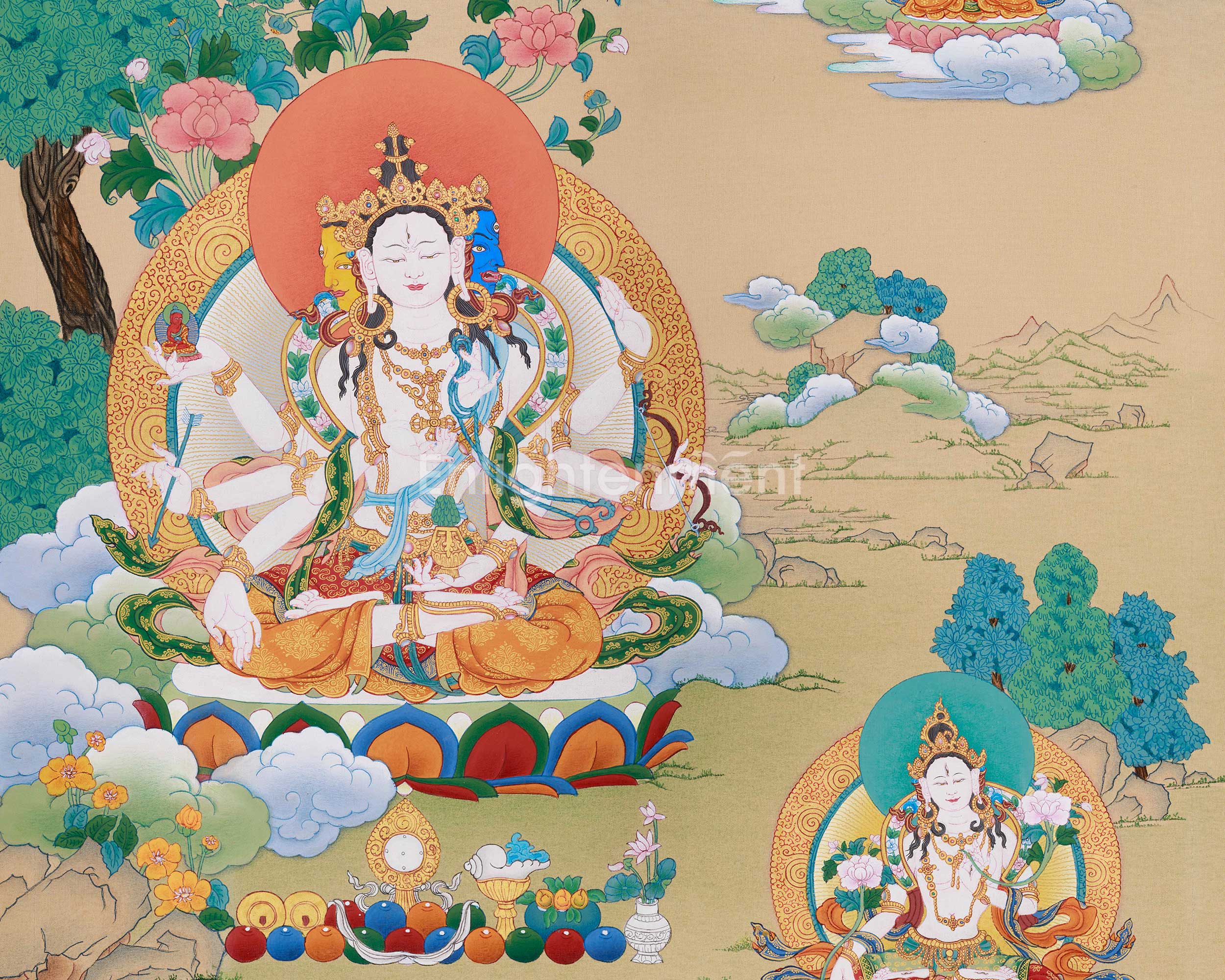 Namgyalma, White Tara, and Amitayus Buddha | A Sacred Trio of Healing, Compassion, and Longevity