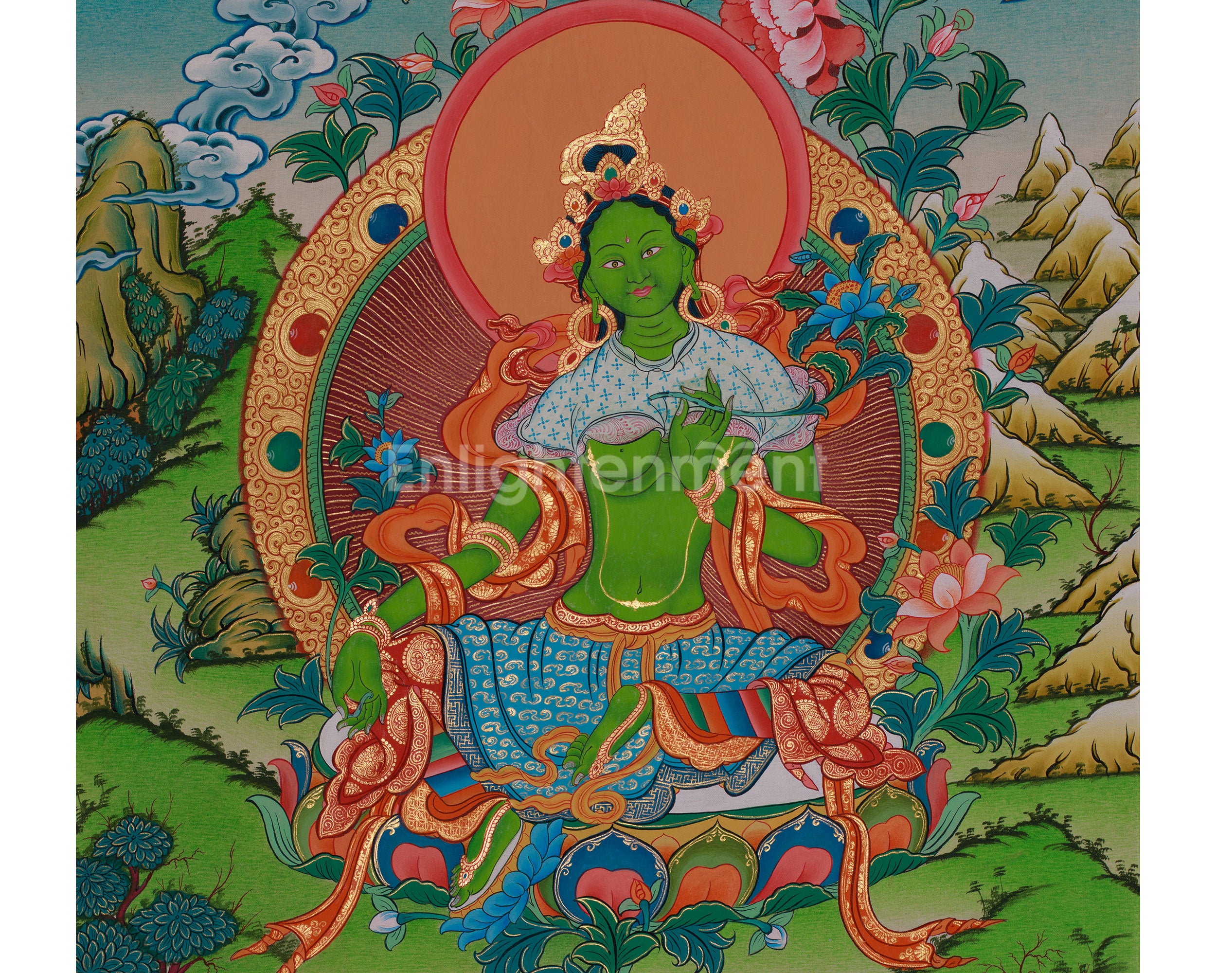 Tibetan Buddha Green Tara | Female Bodhisattva of Protection