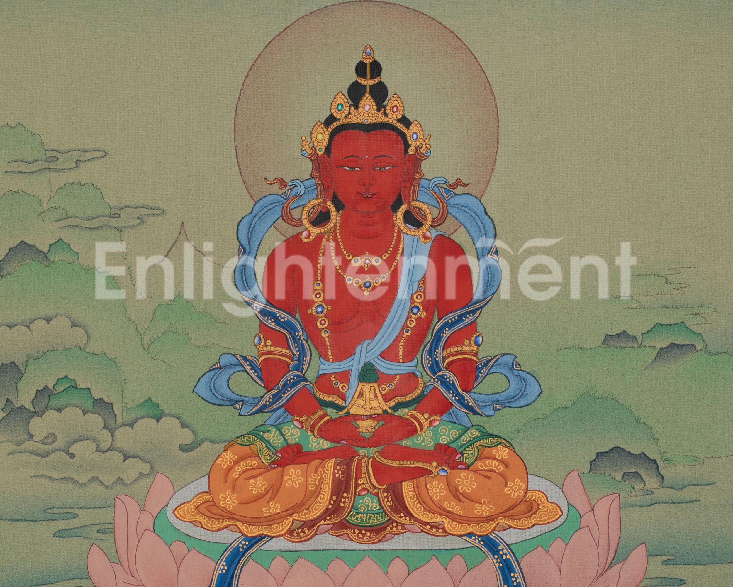 Amitayus Buddha Tibetan Art | Symbolizing Longevity and Wisdom | Infinite Life