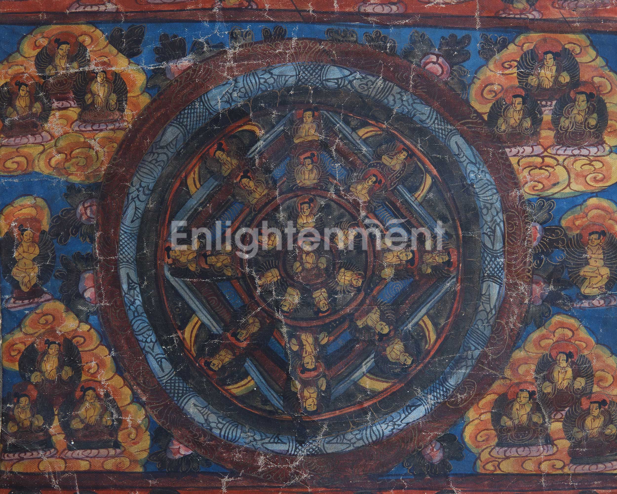 Wall Hanging Mandala Thangka | Traditional Buddhist Art |  Home Decoration
