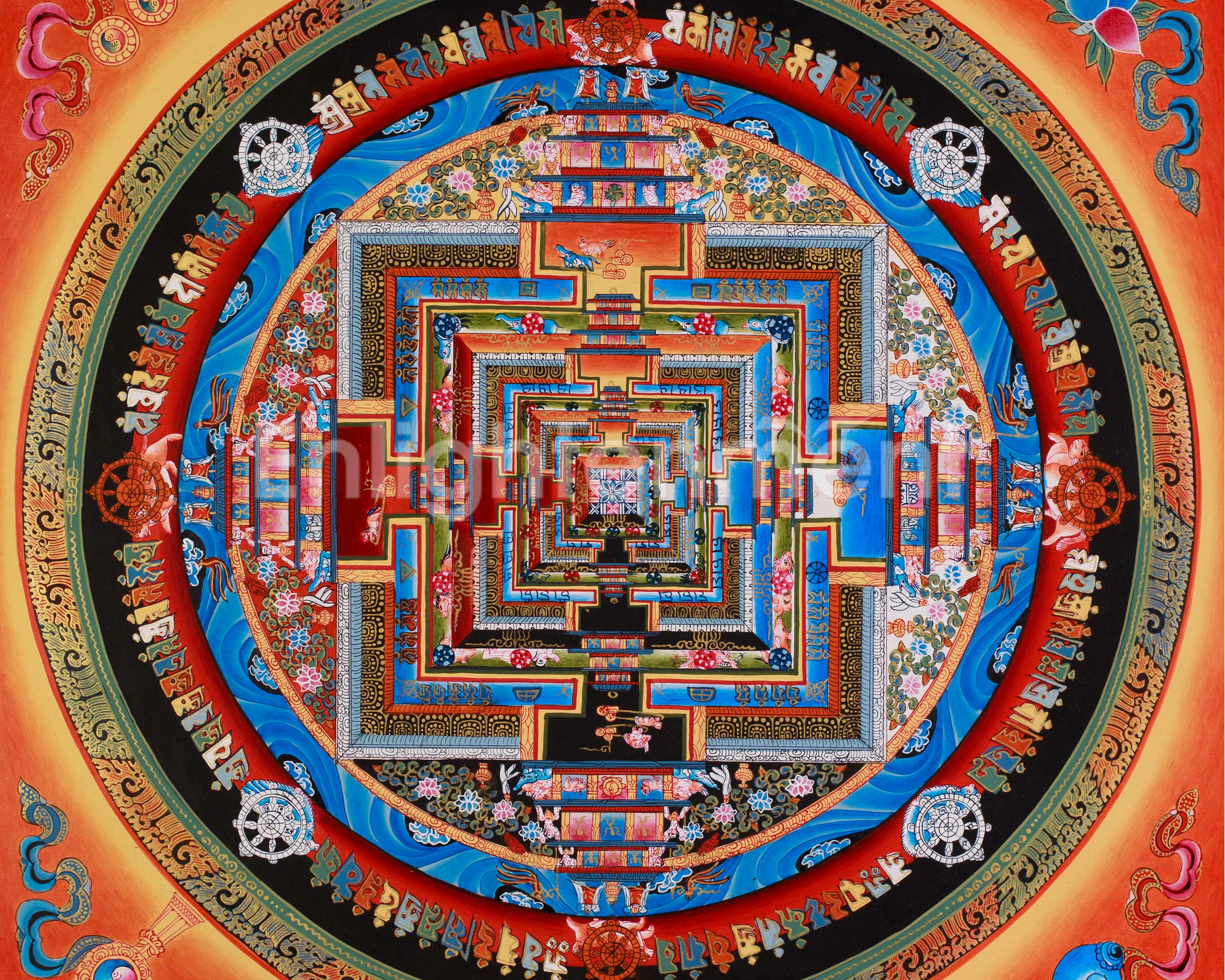 Kalachakra Mandala Thangka Art | Symbolizing Time and Universal Balance