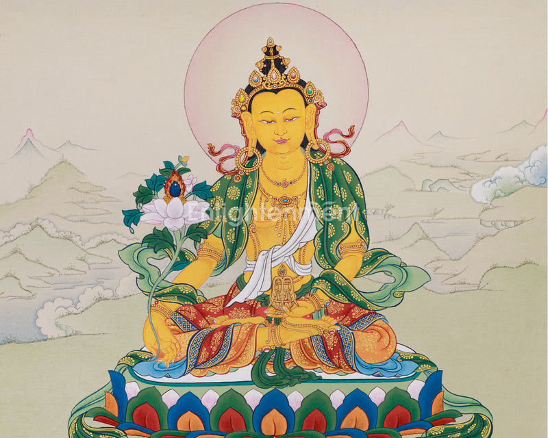 Kshitigarbha: Bodhisattva Thangka