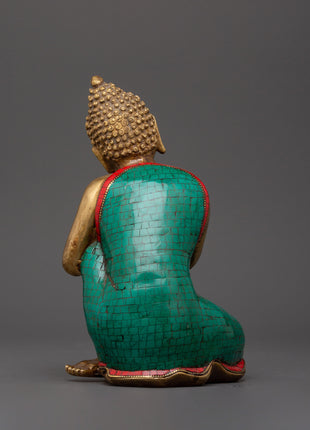 Peaceful Buddha Brass Statue | Handcrafted Meditation Decor