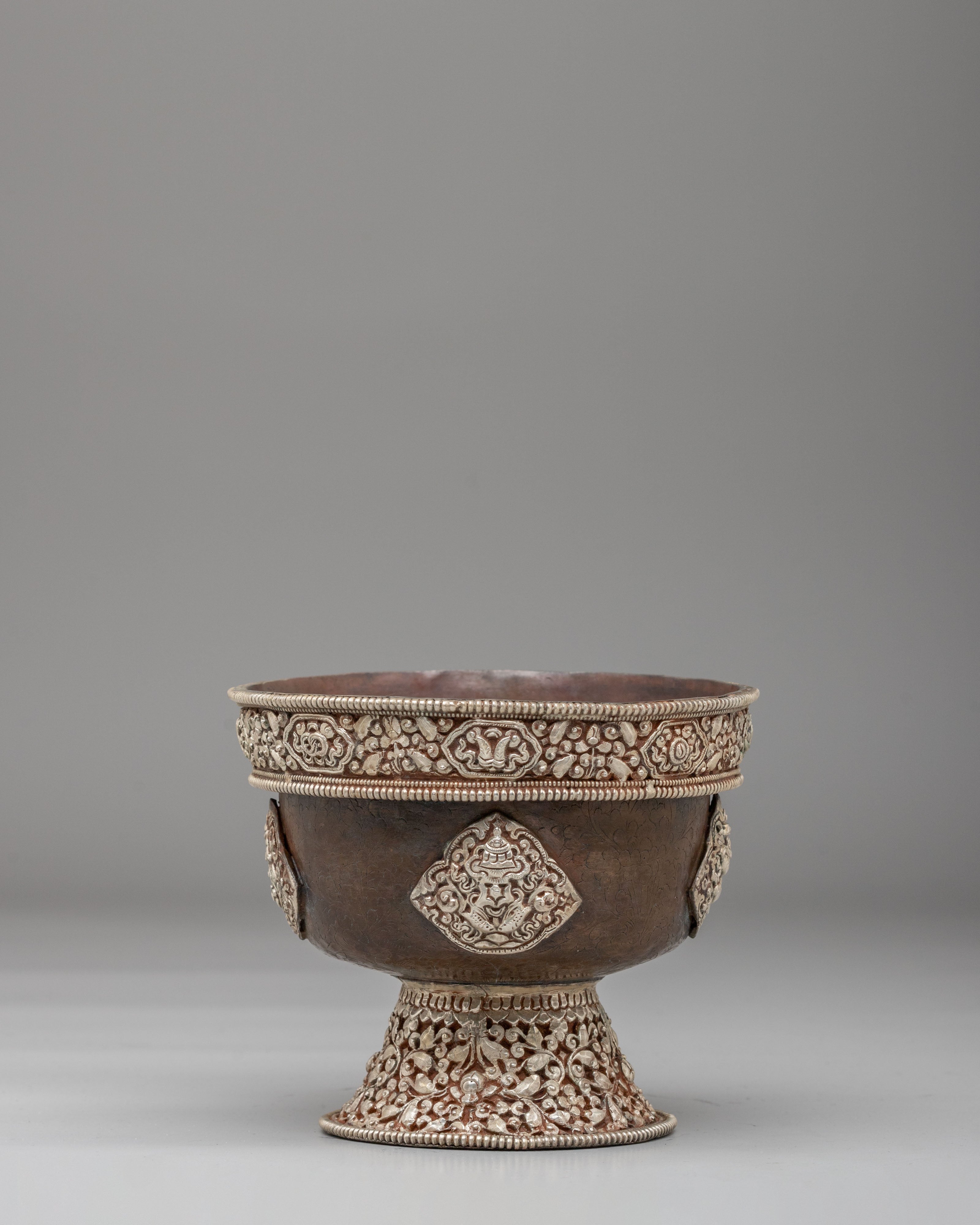 Handcrafted Himalayan Offering Bowl Set | Spiritual Home Decor
