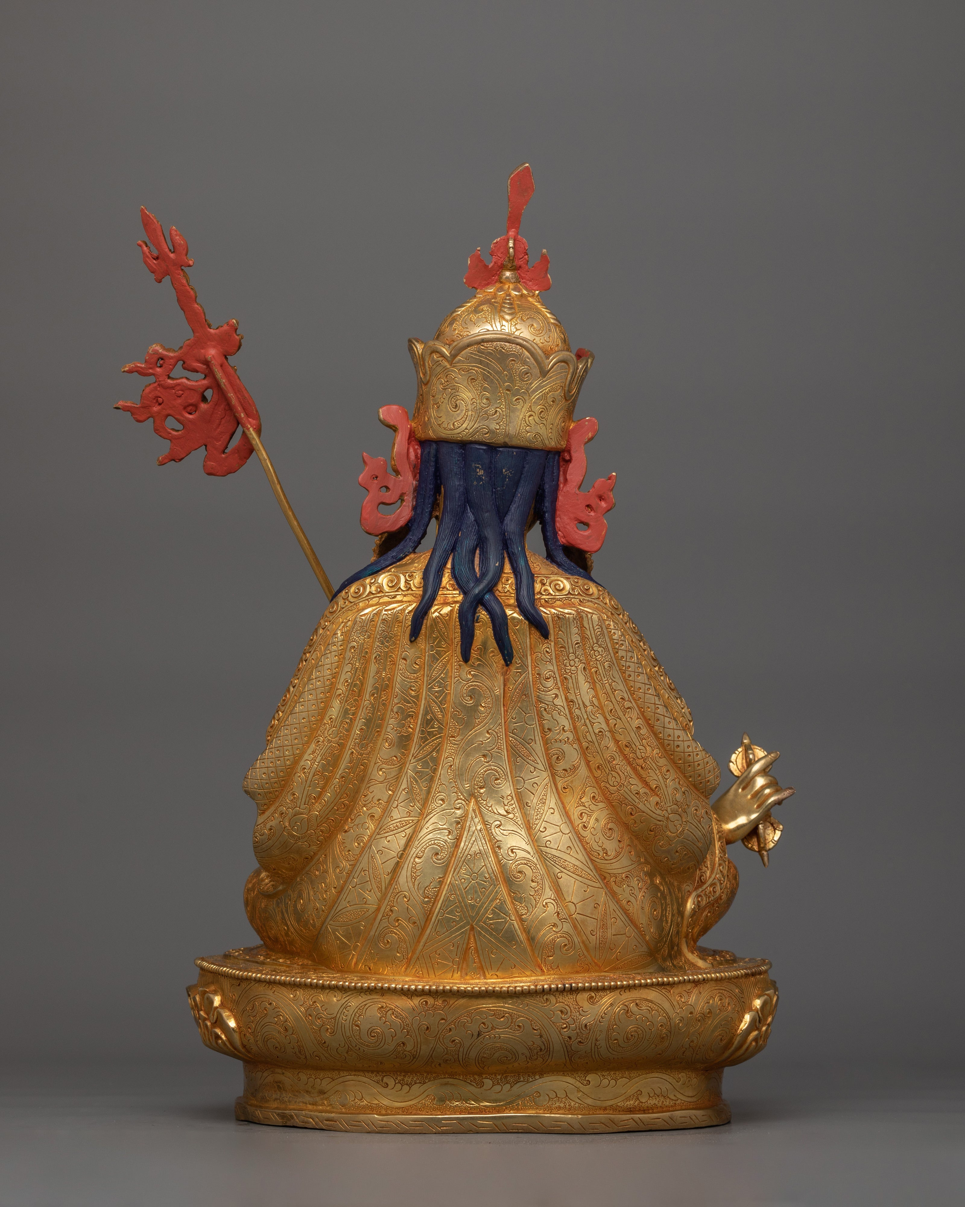 Tibetan Buddhism Guru Rinpoche Tantric Master Statue | Himalayan Buddhist Art of Nepal
