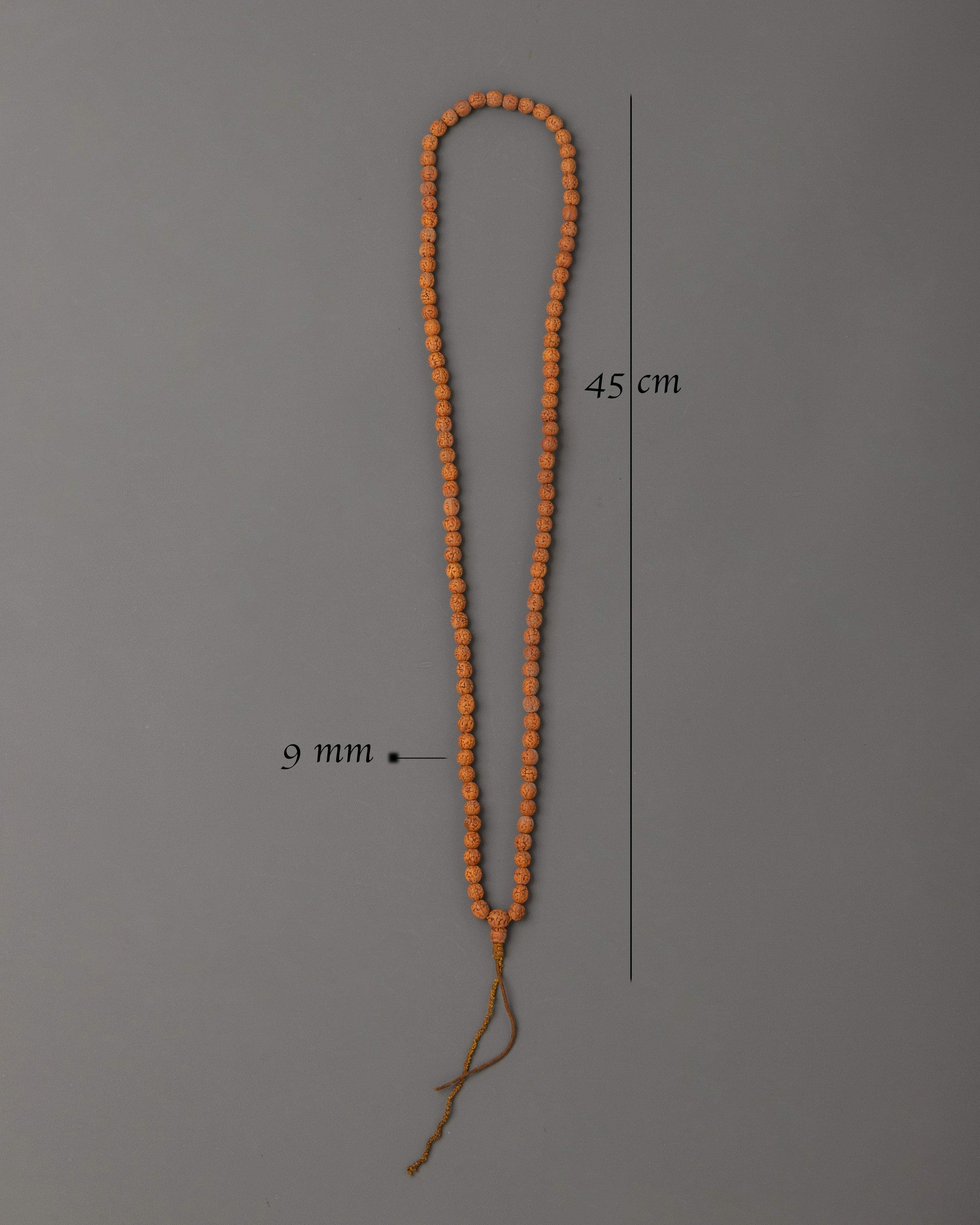 Wood Carved Mala for Prayer | Meditation and Yoga Craft