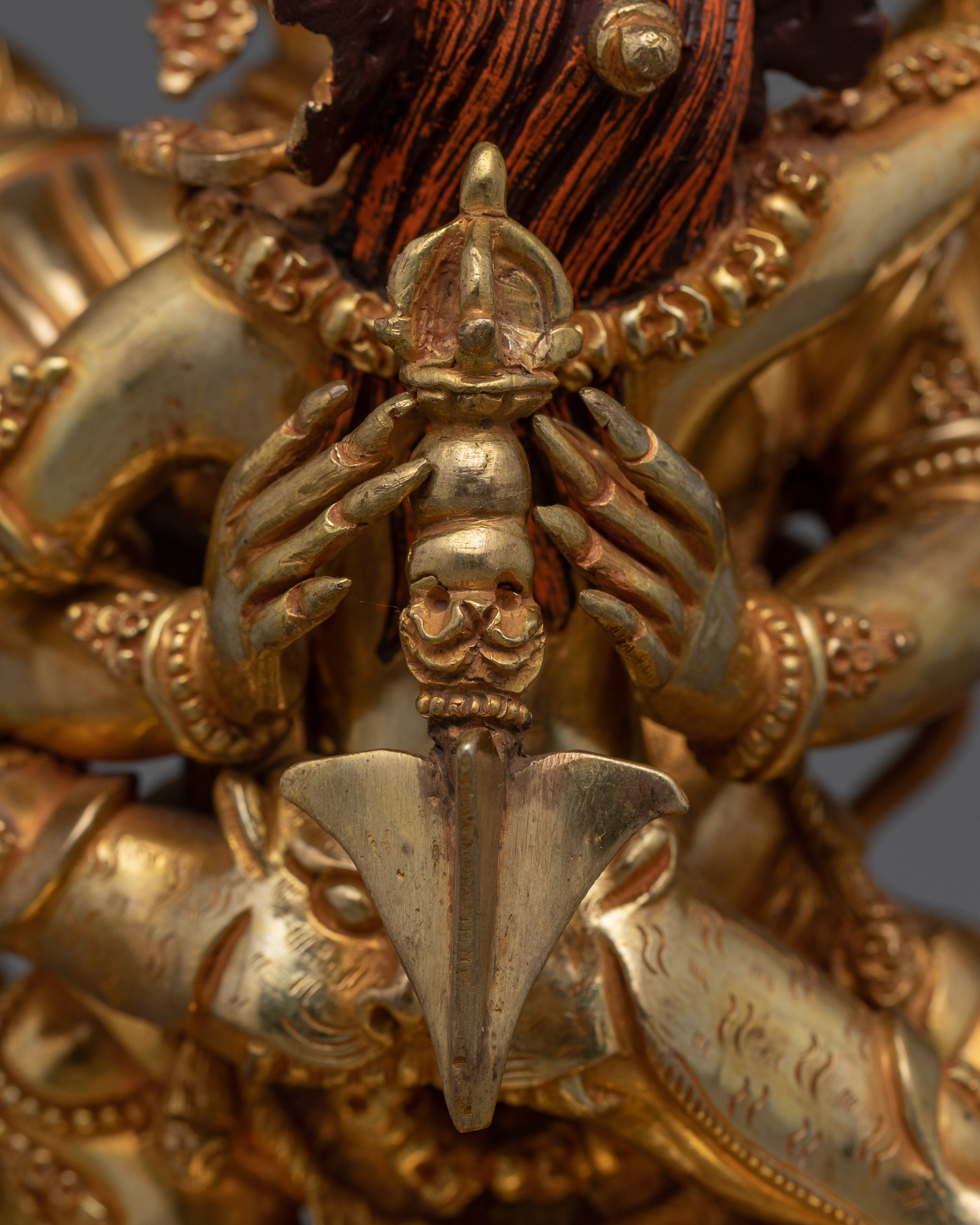 Tibetan Phurba Deity Vajrakilaya Statue | Symbolizing the Unity of Wisdom (includes Consecration)