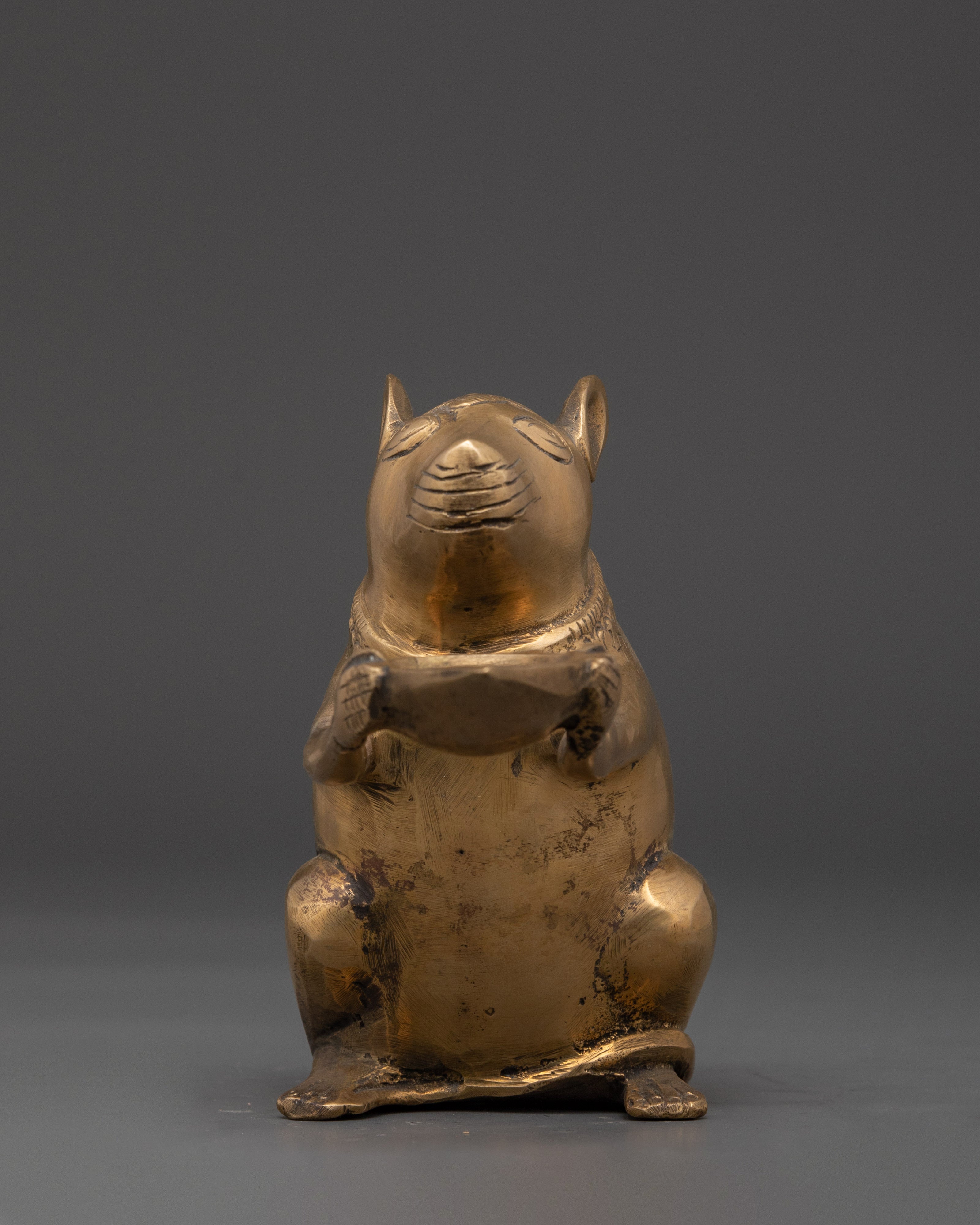 Spiritual Mouse Figurine | Handcrafted Brass Mouse Sculpture