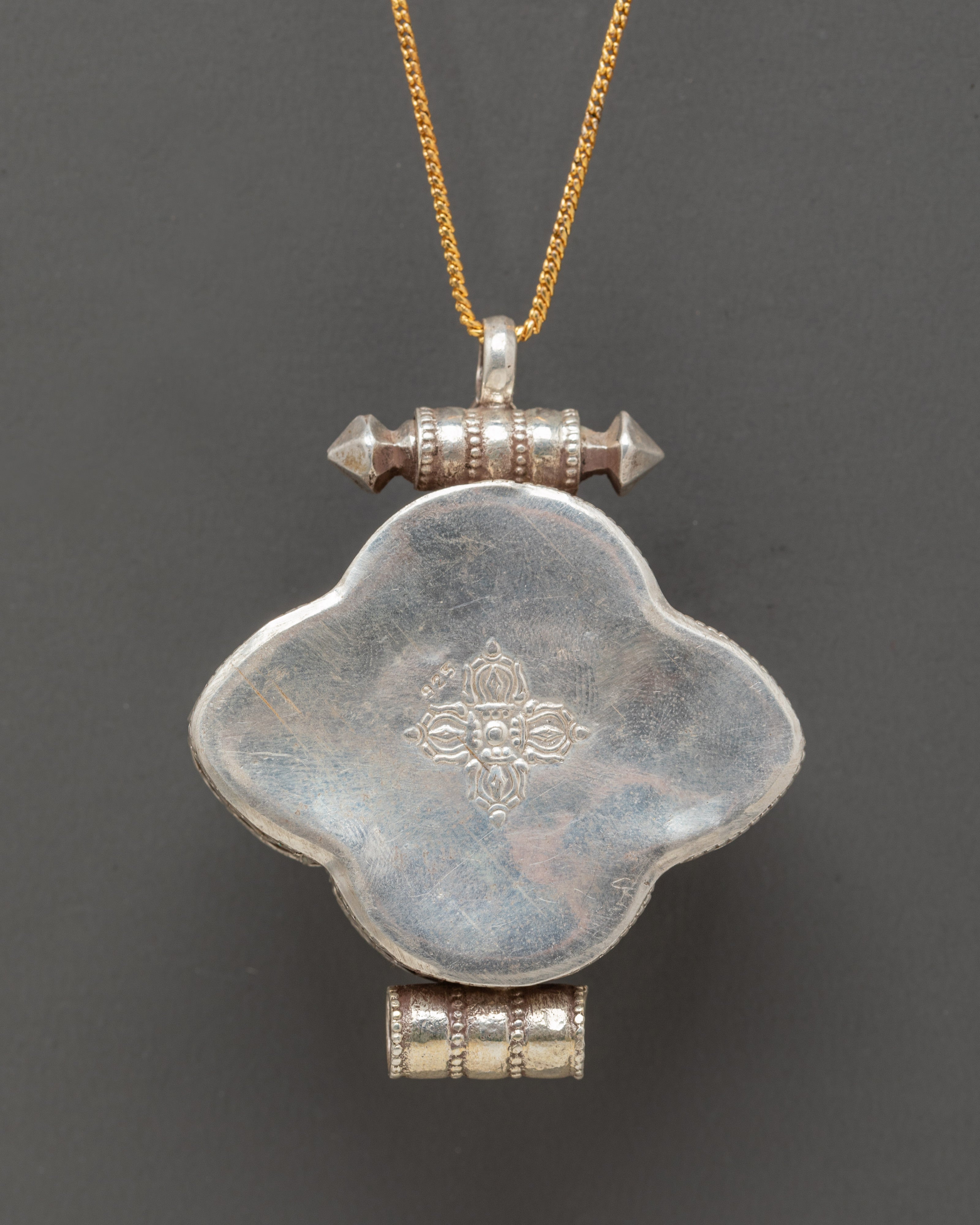 Sacred Tibetan Ghau Prayer Locket Necklace | Handcrafted Pendant