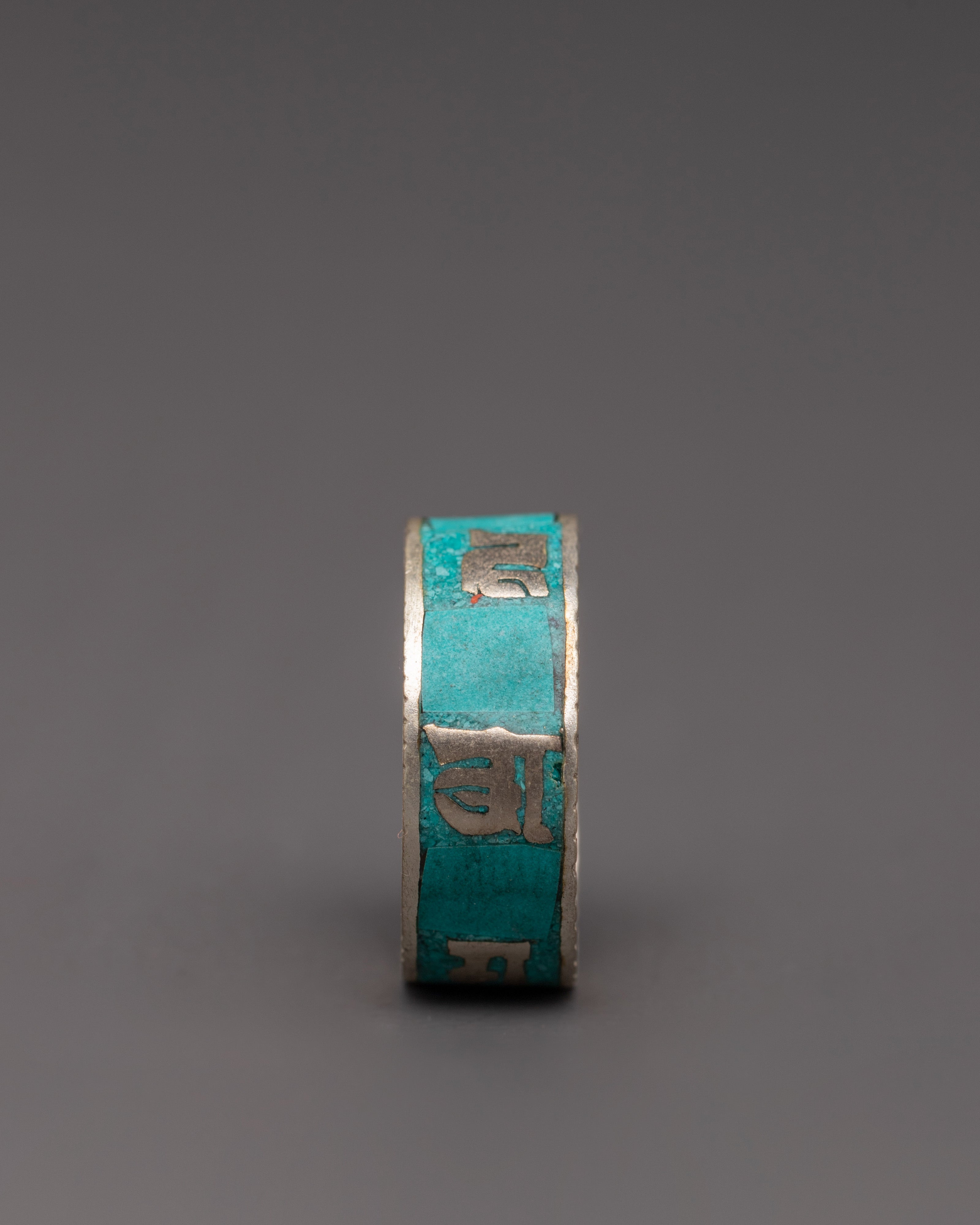 Handcrafted Turquoise Inlaid Ring | Boho Chakra Accessory