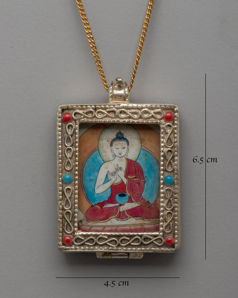 Handcrafted Vairochana Buddha Locket | Perfect Spiritual Talisman for Peace