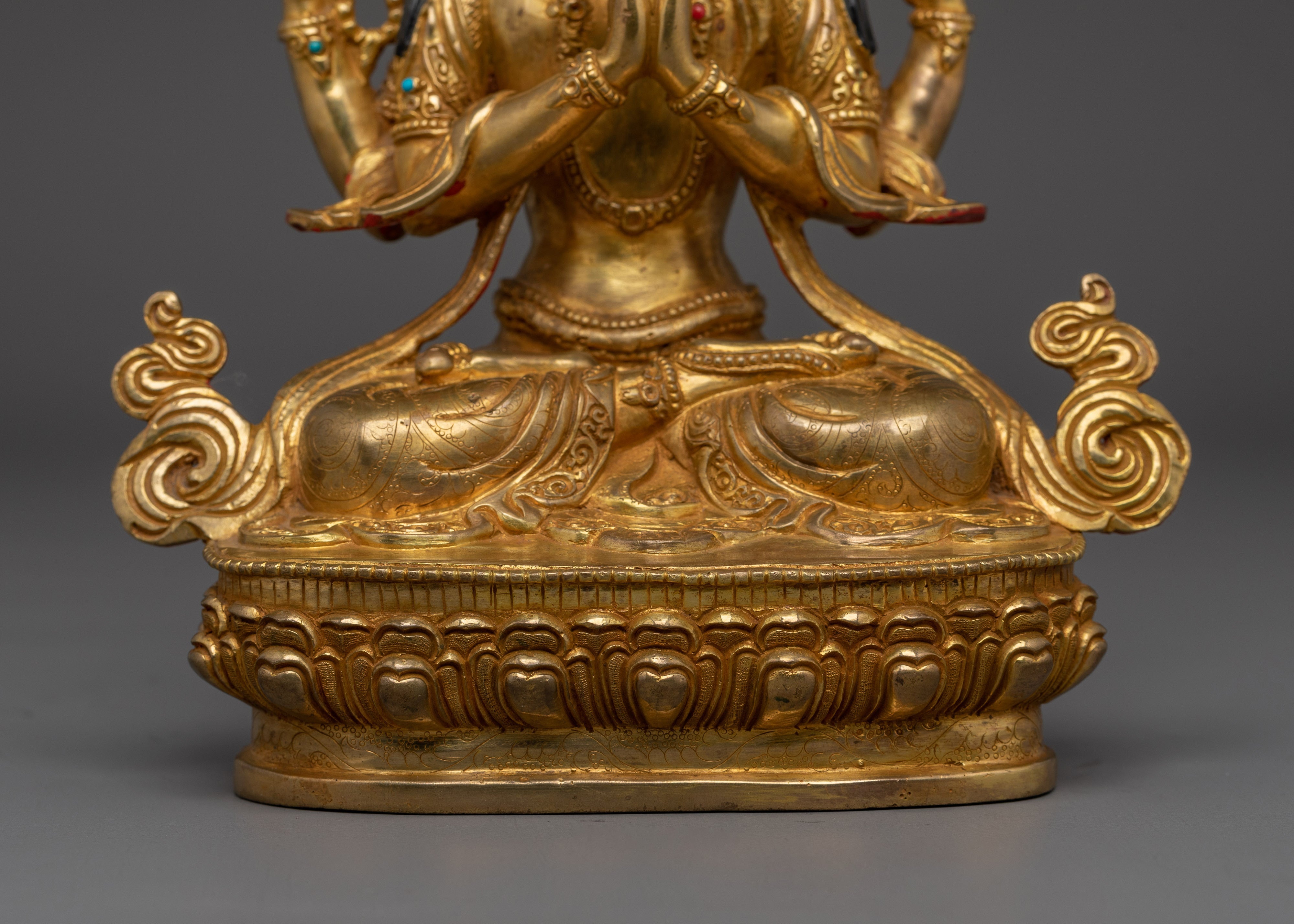 Compassion Bodhisattva Chenrezig Handmade Statue | Avalokiteshvara Artwork